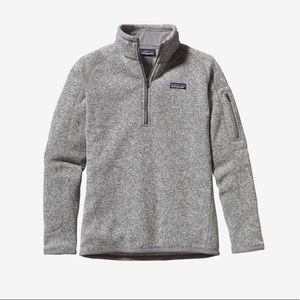 Women’s gray Patagonia 1/4 zip fleece
